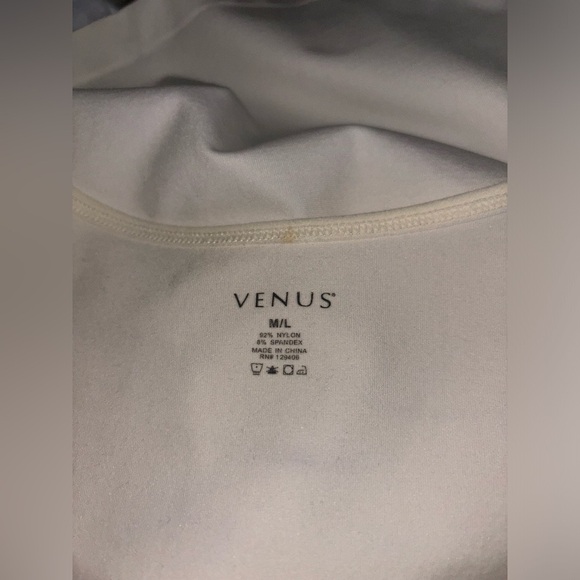 Venus Women Basic Layering‎ Fitted Cap Sleeve Top Size M/L Scoop Neck Off White - Picture 3 of 5